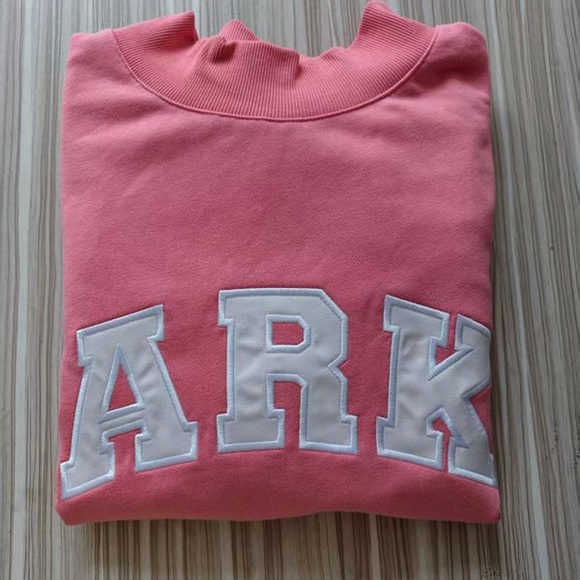 Parke Women's Pink Sweatshirt with White Lettering - Picture 8 of 9